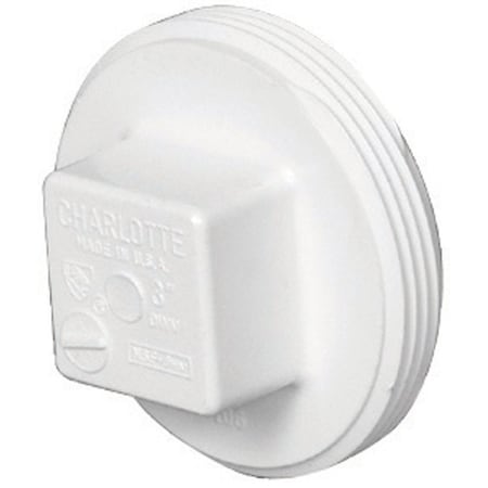 Charlotte Pipe And Foundry Charlotte Pipe Schedule 40 3 in. MPT PVC Clean-Out Plug 1 pk PVC001061000